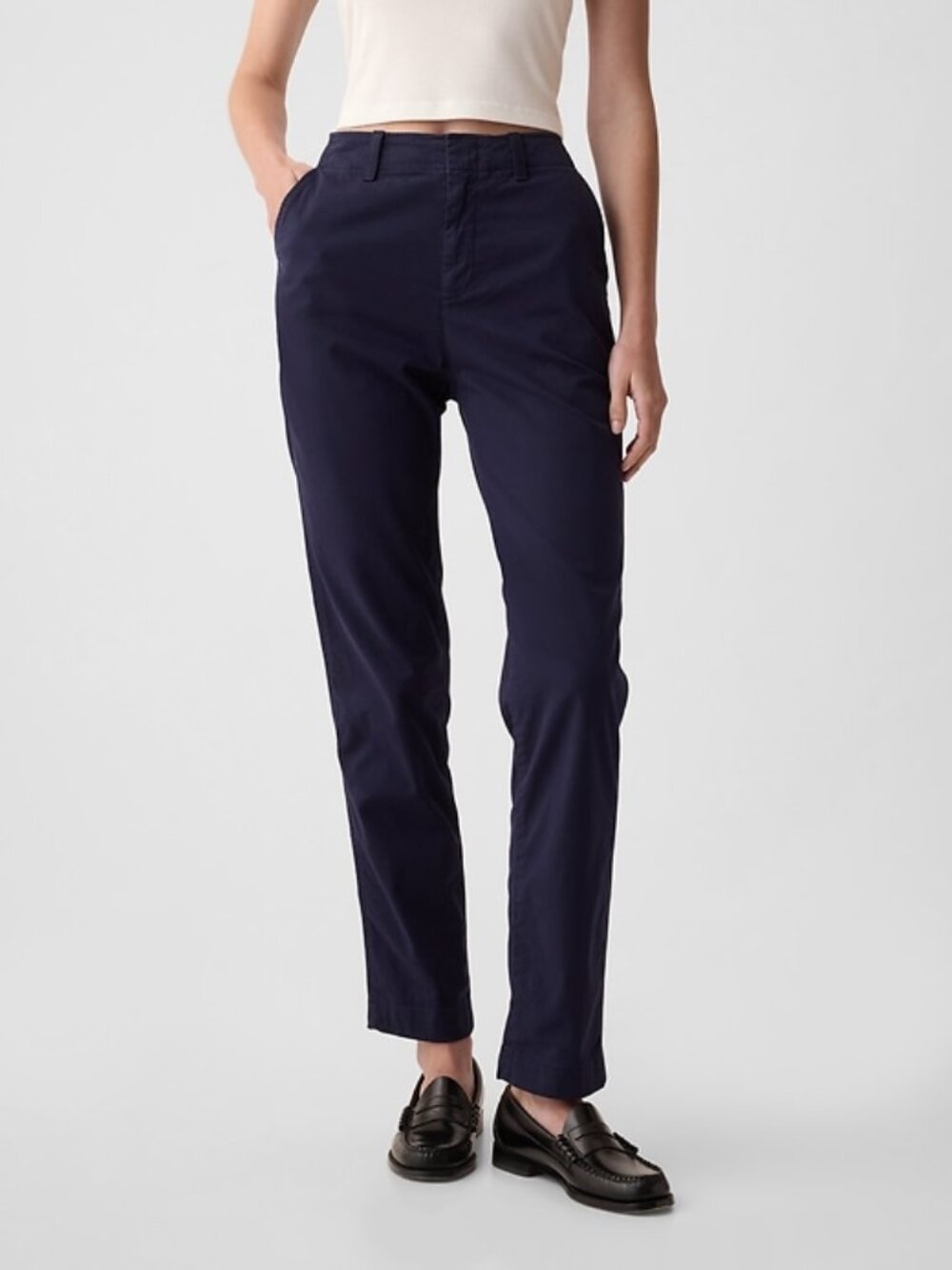 GAP downtown khaki pants in navy (sz4)